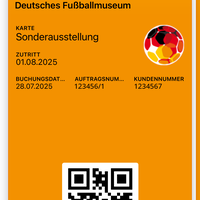 Apple-Wallet des Deutschen Fußballmuseums in Dortmund
