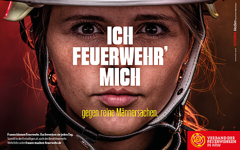 Kampagnenposter für - Ich Feuerwehr mich