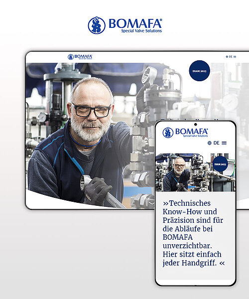 Website: Bomafa TYPO3-Umsetzung als Webprojekt