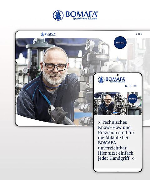 Website: Bomafa TYPO3-Umsetzung als Webprojekt