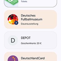 Wallet des Deutschen Fußballmuseums in Dortmund