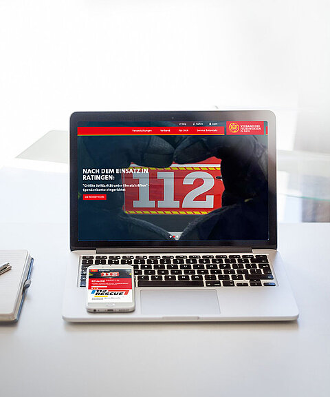 Webdesign & Webumsetzung des Webprojekts Verband der Feuerwehren in NRW auf diversen mobile Devices